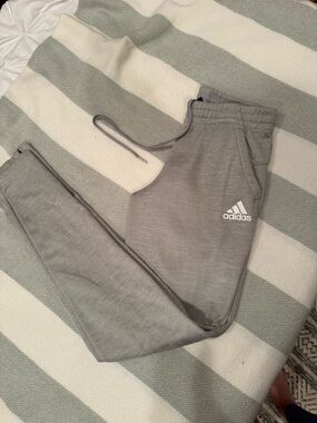 adidas Light Gray Jogger Sweatpants